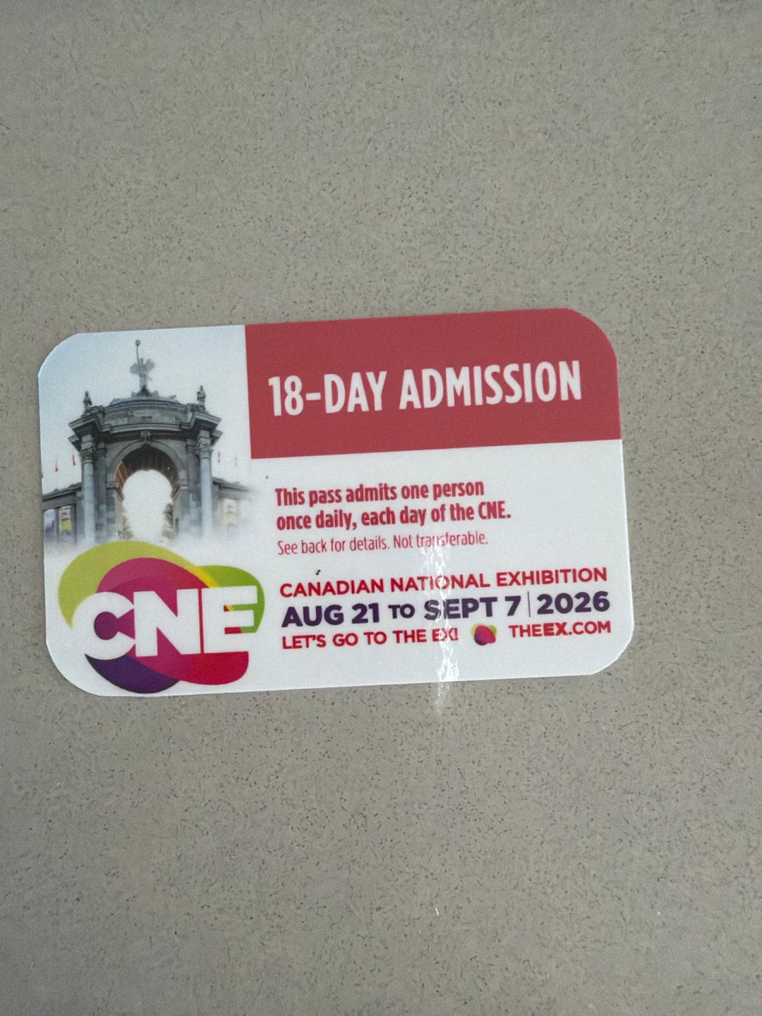 18-Day Admission Pass to Canadian National Exhibition (CNE) 2026