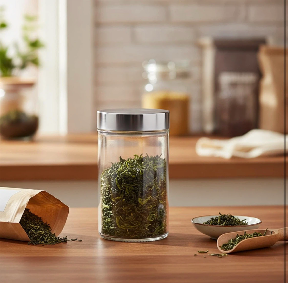 Premium Glass Food Storage Jar - 54 oz