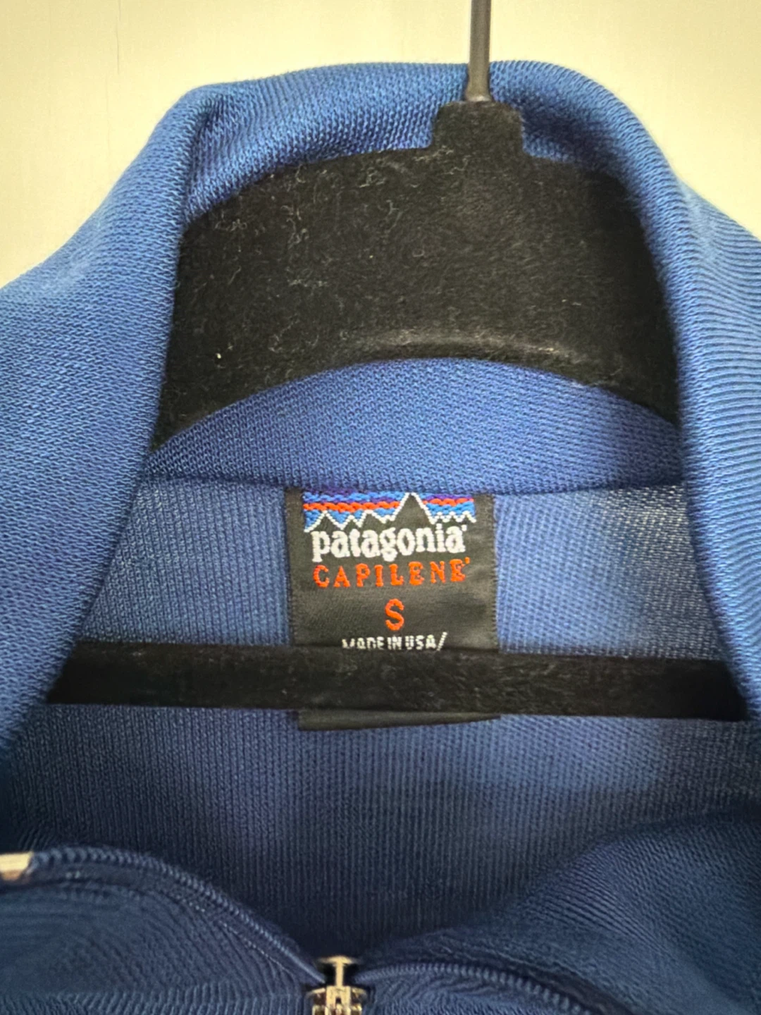 Patagonia Capilene blue quarter zip long sleeve size S - photo 2