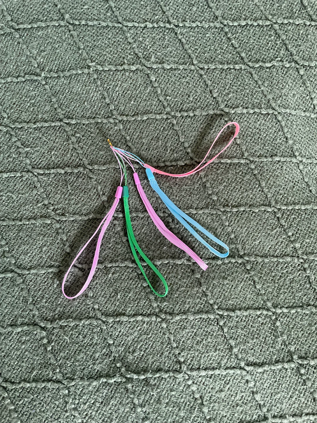 Set of 5 colourful lanyard straps