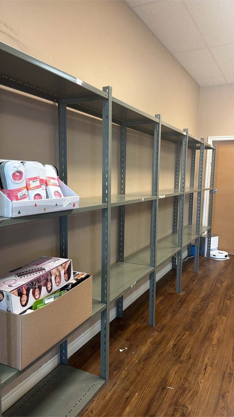 Tall adjustable commercial grade shelving units - photo 2