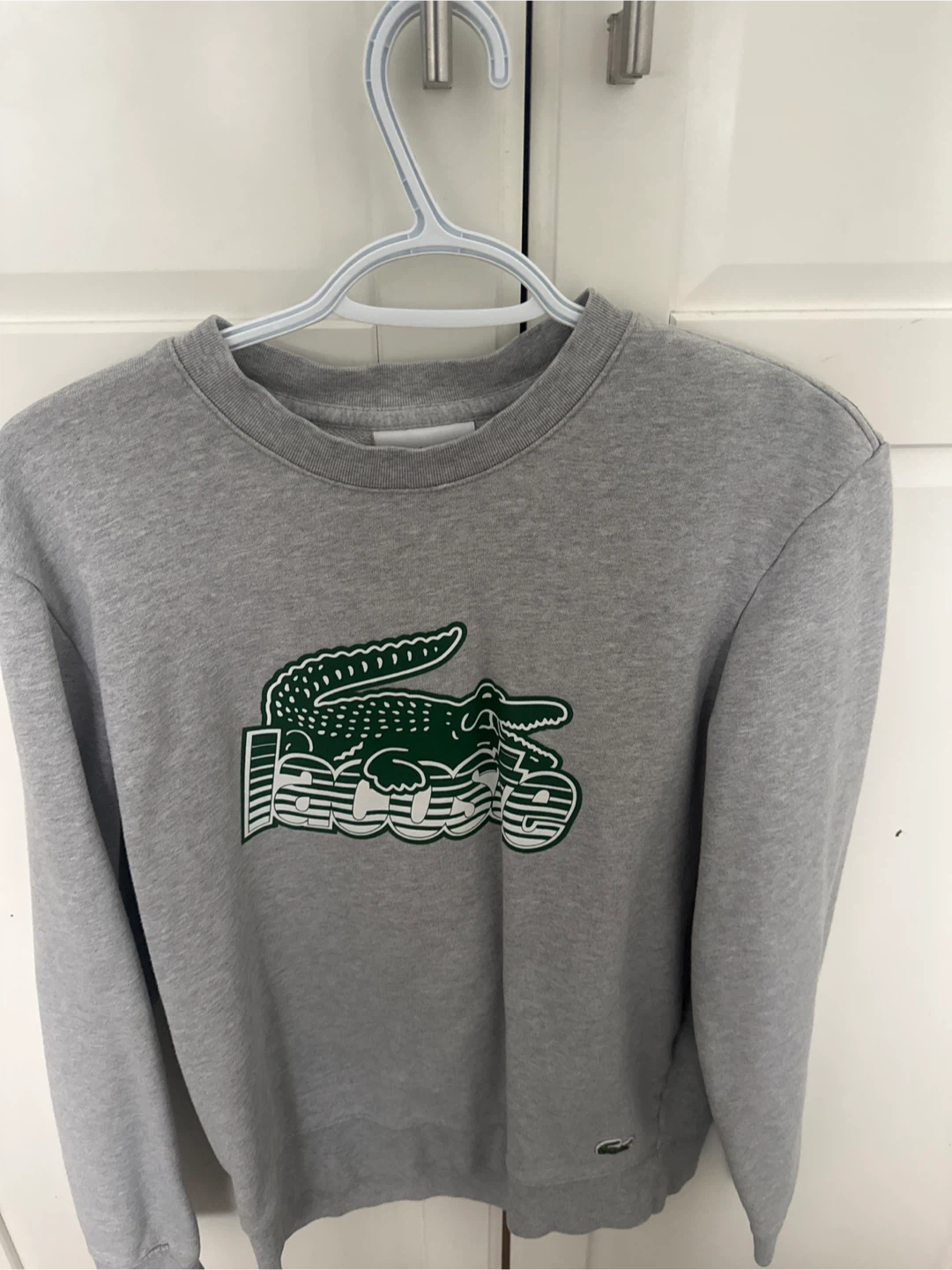 Lacoste Grey Crewneck Sweatshirt