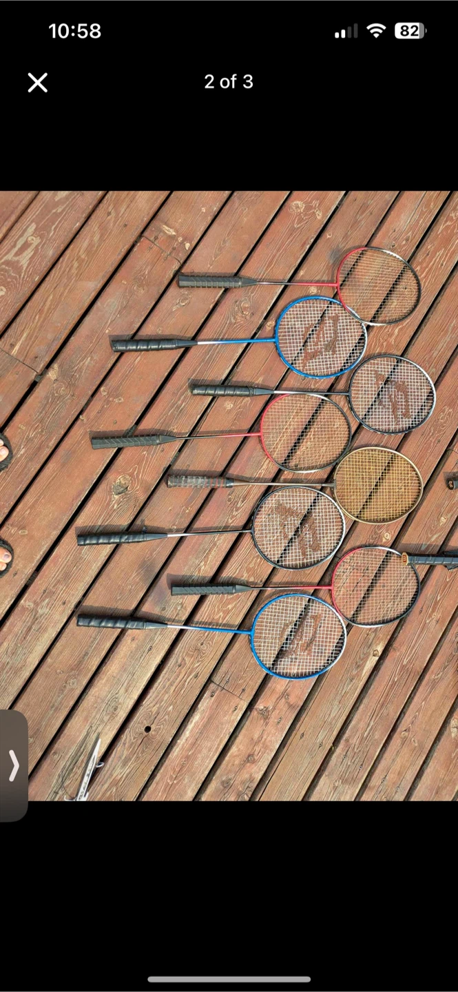 Set of 6 Badminton Rackets