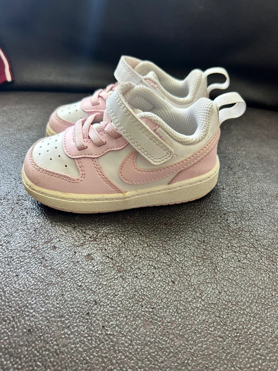 Nike Baby Sneakers Pink White Size 6c - photo 2