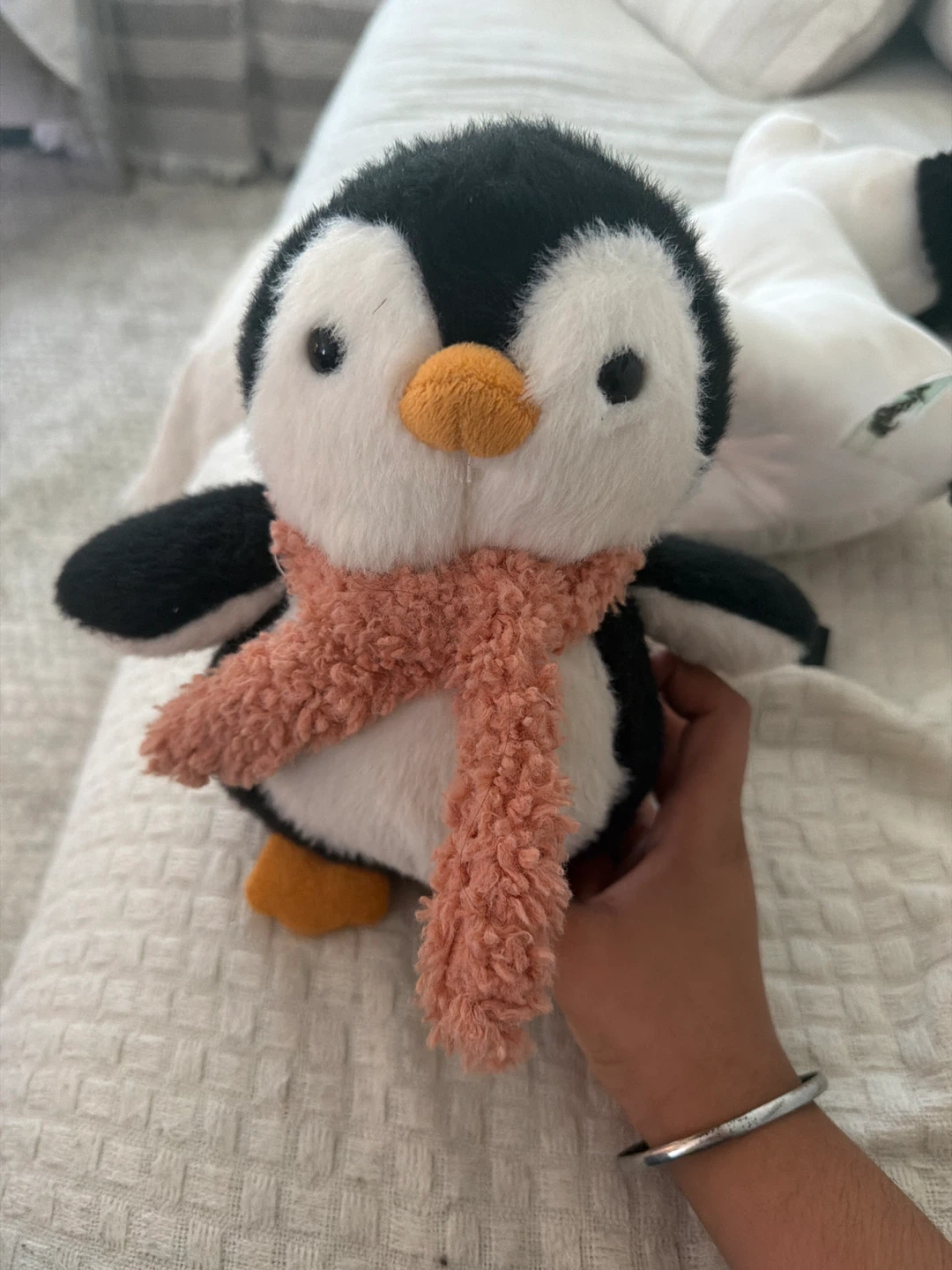 Plush Penguin Stuffed Toy with Scarf