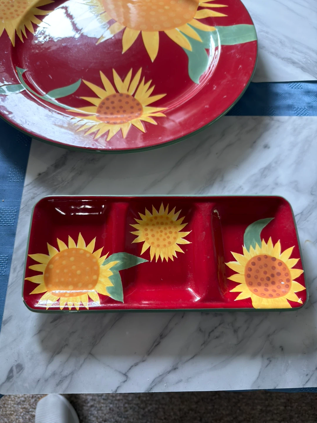 Tag Sunflower Serving Platter and Dish Set - photo 2