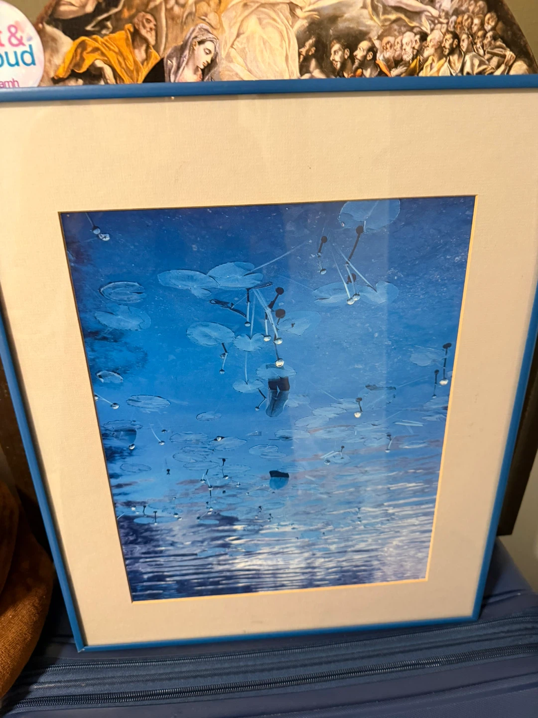 Framed Art Print with "Coffee Bar" Sign