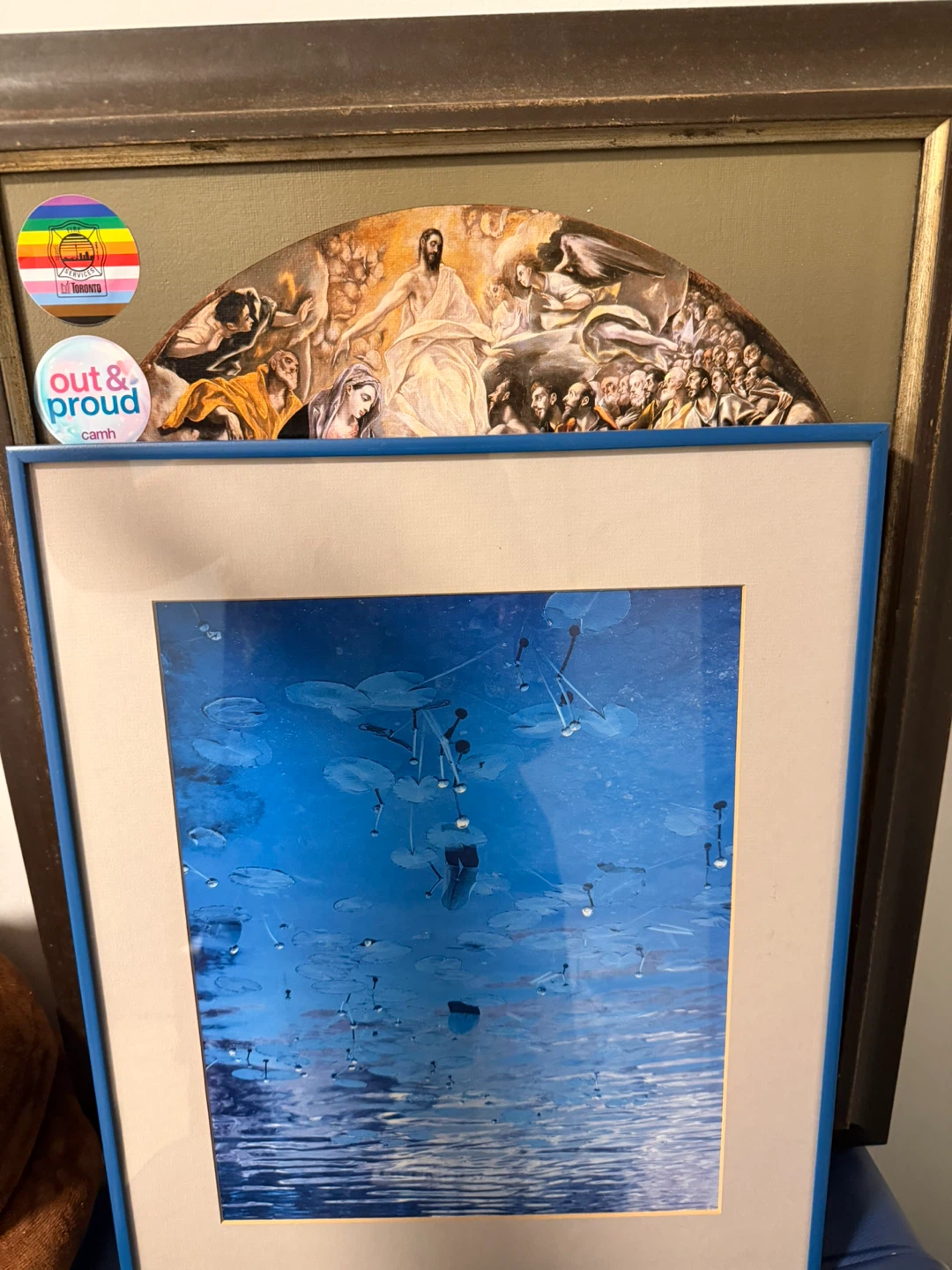 Framed Art Print with "Coffee Bar" Sign - photo 2