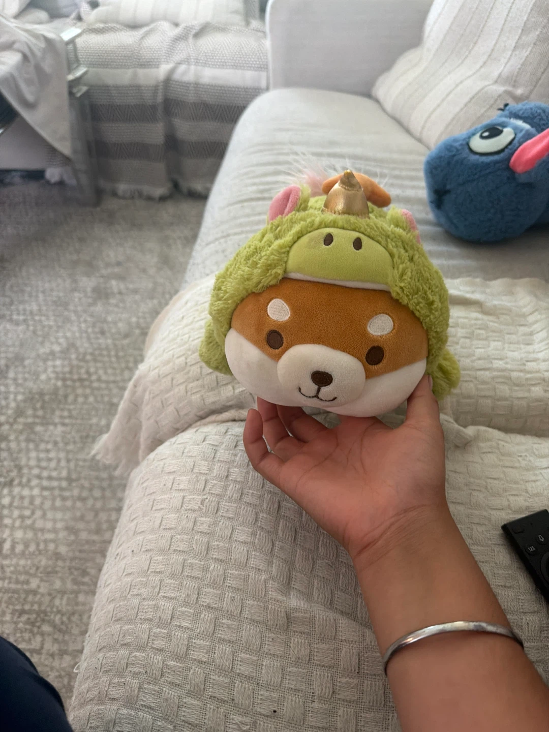 Cute Dog Plush Toy with Unicorn Costume - photo 2