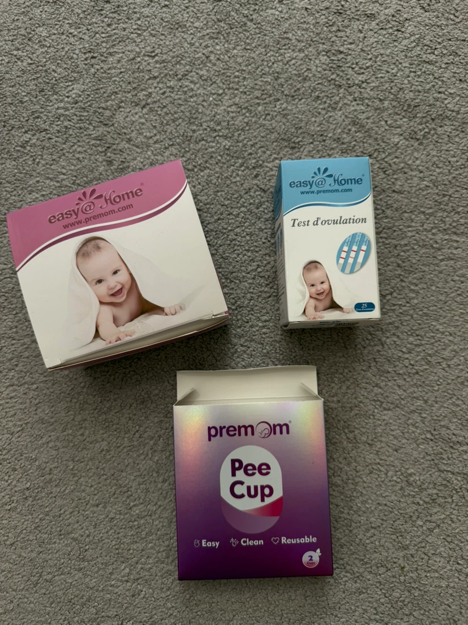 Easy@Home Ovulation and Pregancy Strips, and reusable pee cup