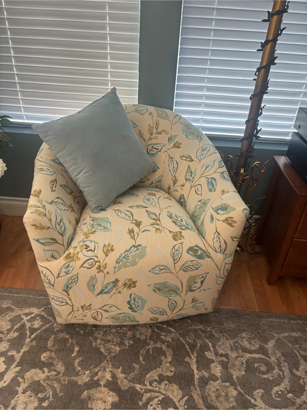 Floral Accent Chair