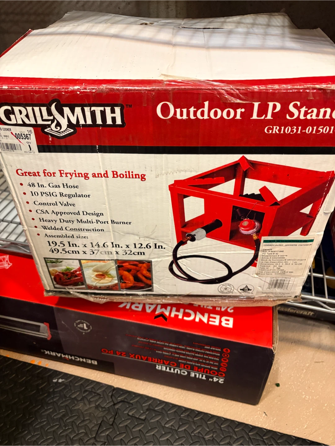 GrillSmith Outdoor LP Propane Burner Stand