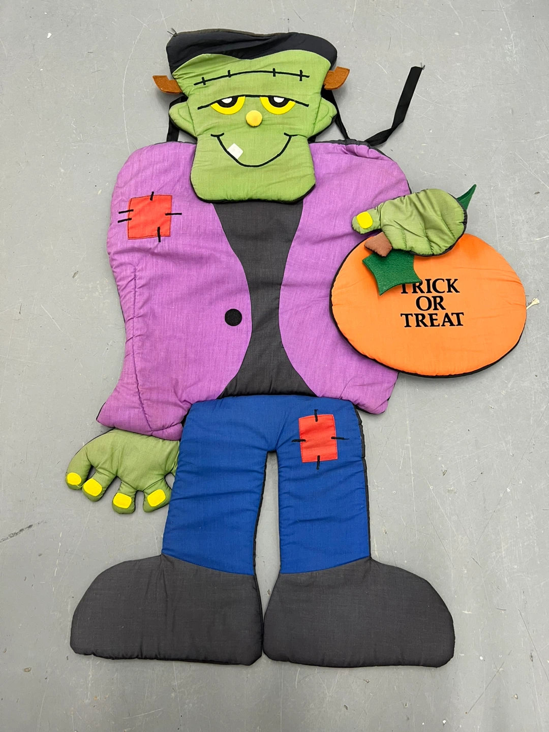 Vintage Halloween Plush & Windsock Lot 5pc - retro