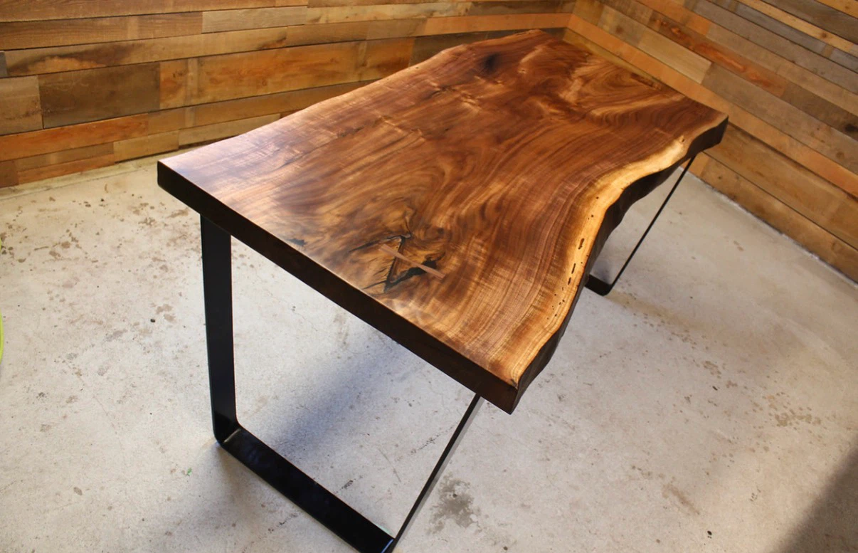 Custom Live Edge Hardwood Desks