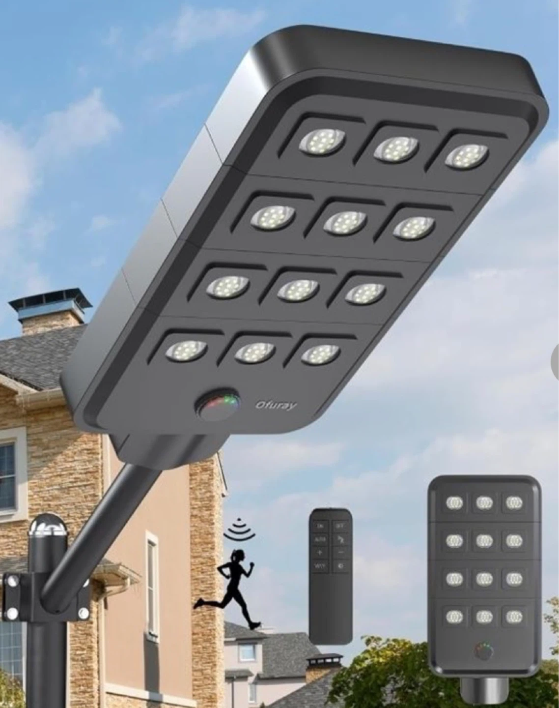 Ofuray Solar Street Light with Remote