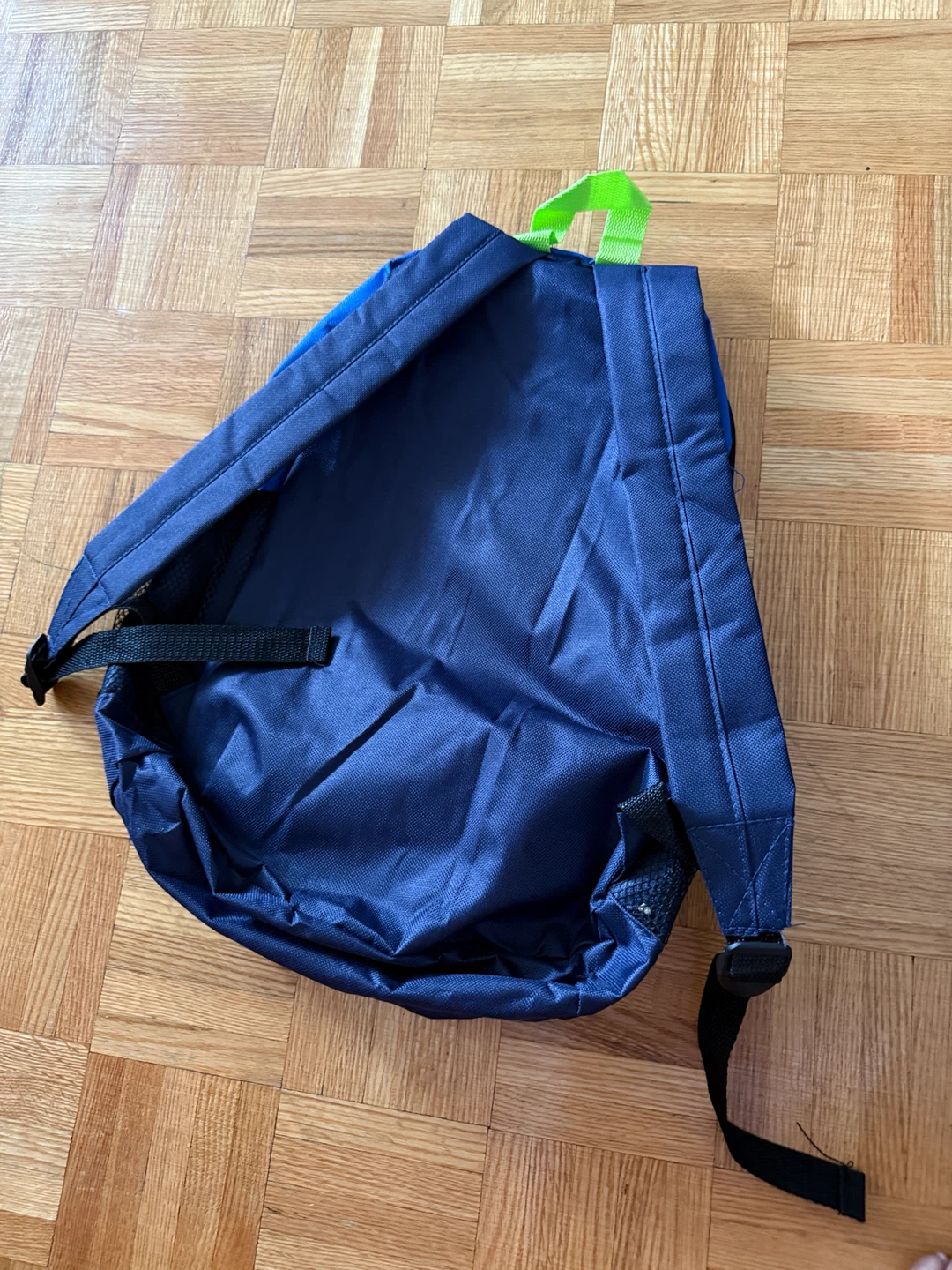 Blue Backpack with Green Accents - photo 2