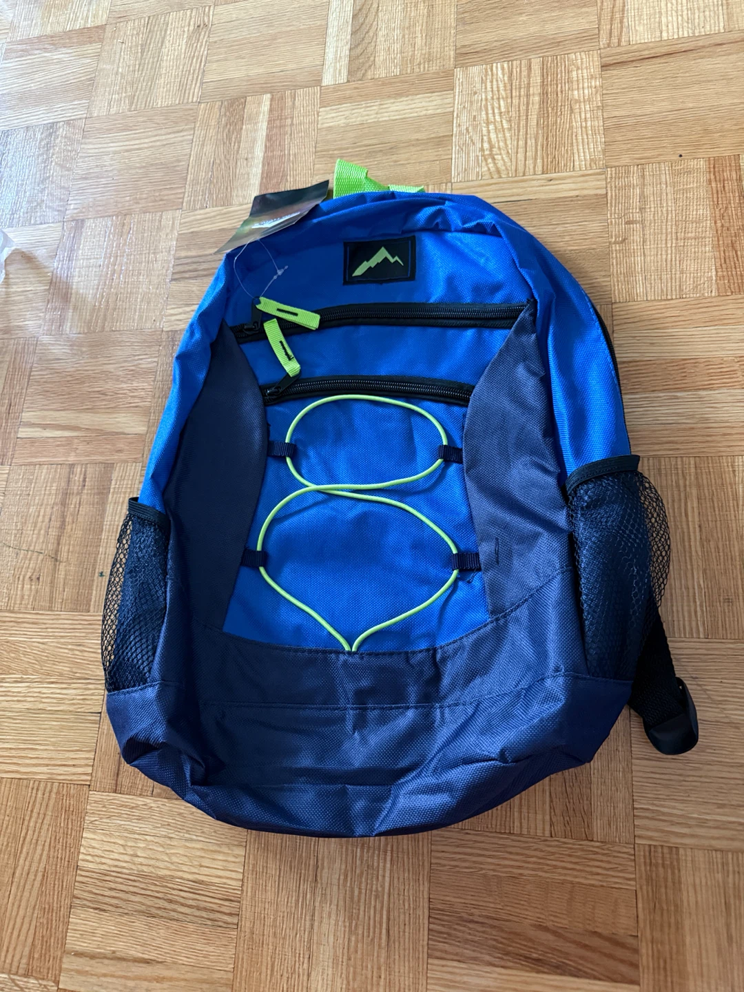 Blue Backpack with Green Accents - photo 3