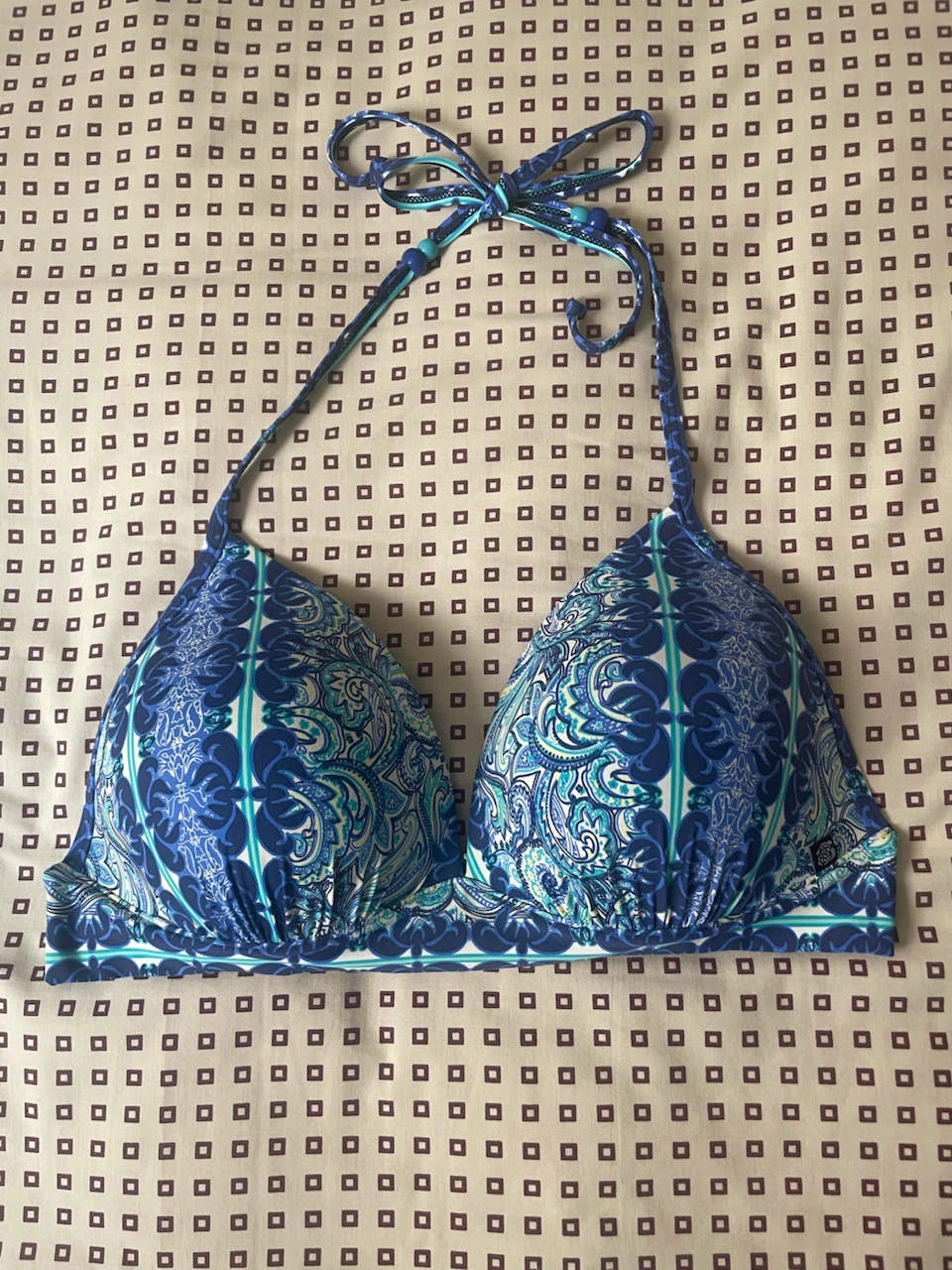 La Vie en Rose Aqua Bikini Top