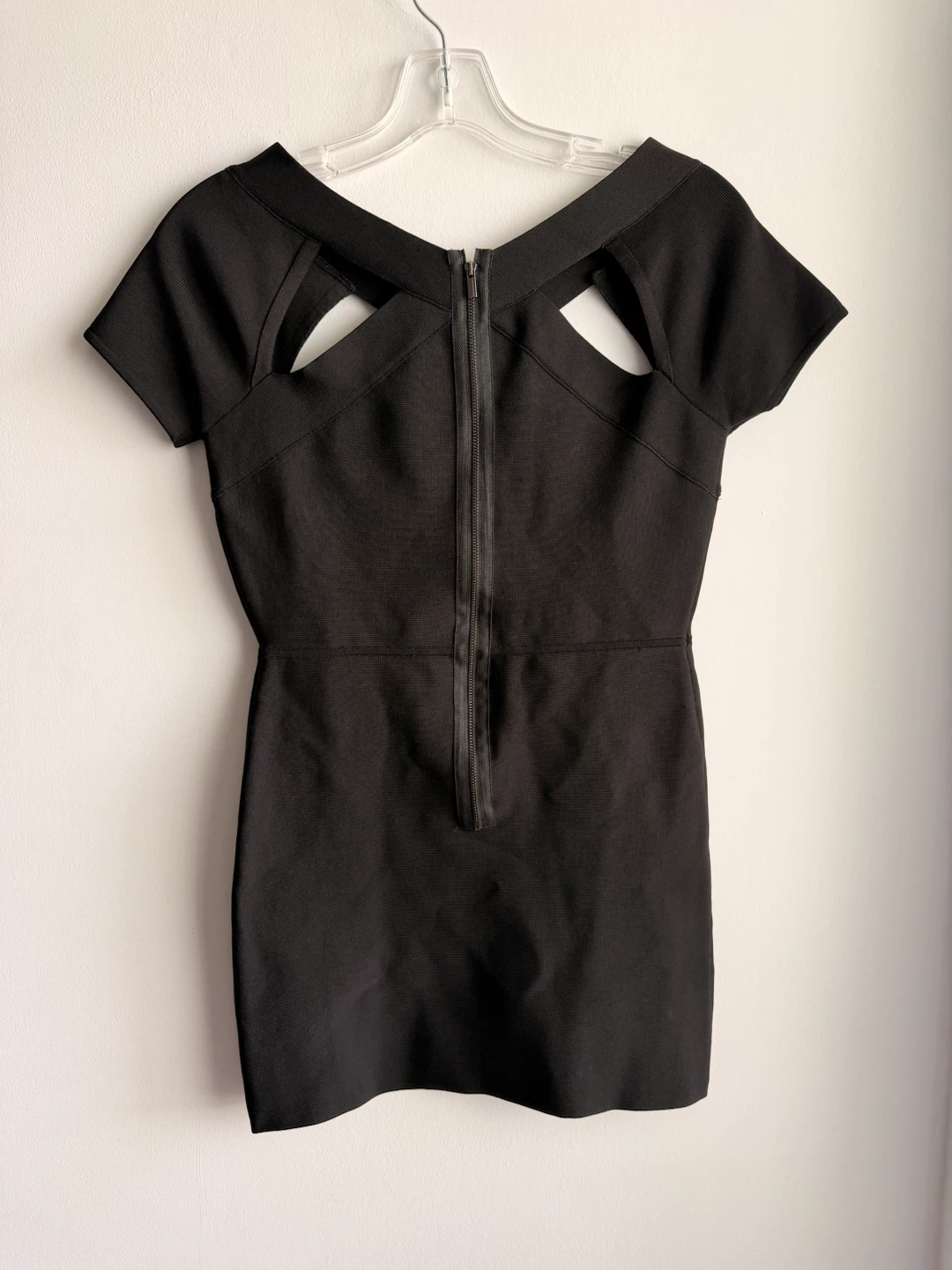 BCBGMAXAZRIA Black Cutout Mini Dress - photo 3