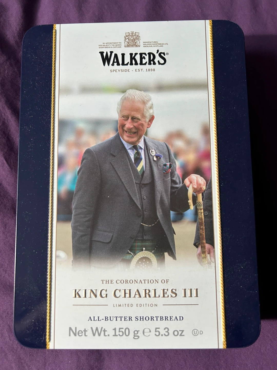 Vintage Queen Elizabeth II 1953 Tin and King Charles III Tin - photo 2
