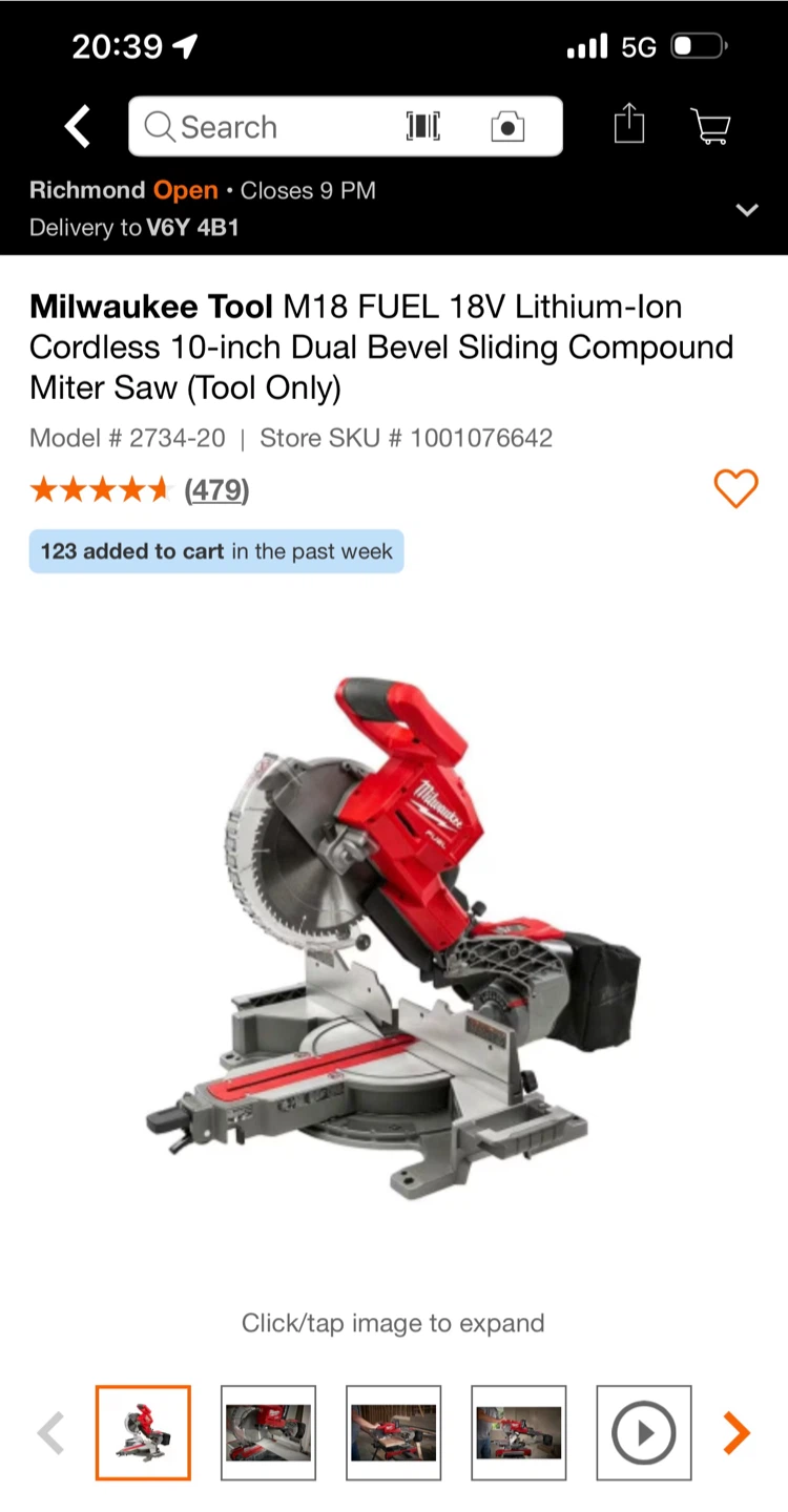 Milwaukee Tool M18 FUEL 18V 10-inch Dual Bevel Sliding Mitre Saw