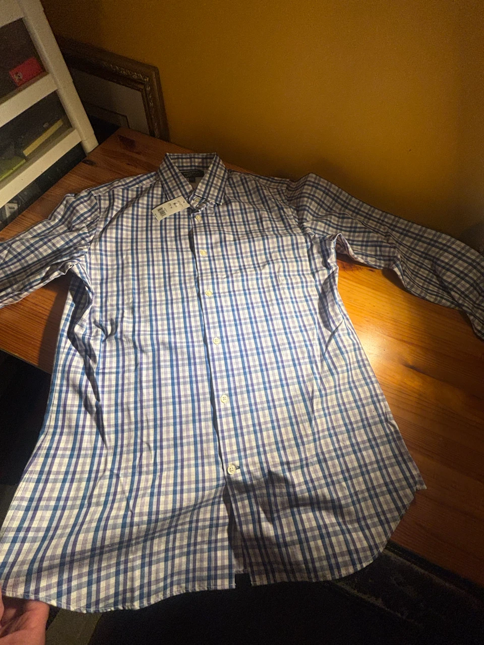 Brand new Banana Republic Men's Plaid Dress Shirt - Size Medium - photo 2