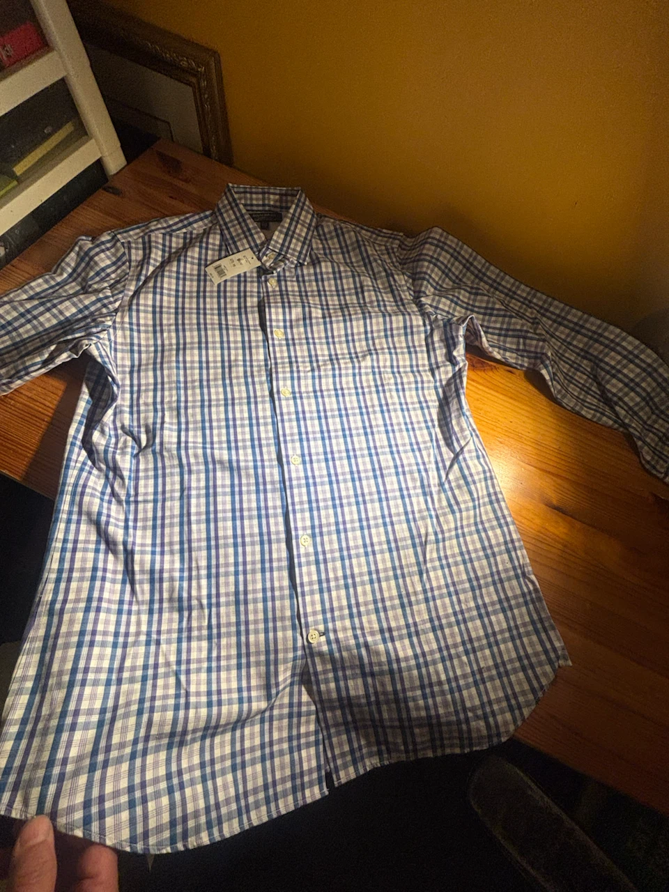 Brand new Banana Republic Men's Plaid Dress Shirt - Size Medium - photo 3