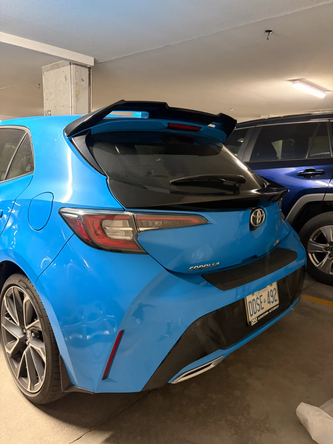 Toyota Corolla Hatchback black Spoilers(top & mid)