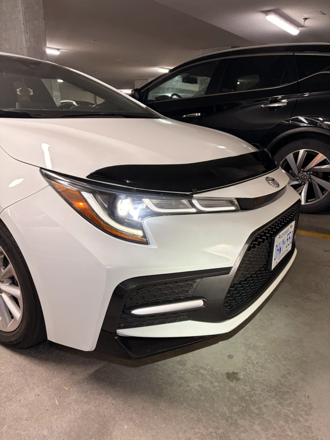 Toyota Corolla Bug Deflector Hood Shield Black