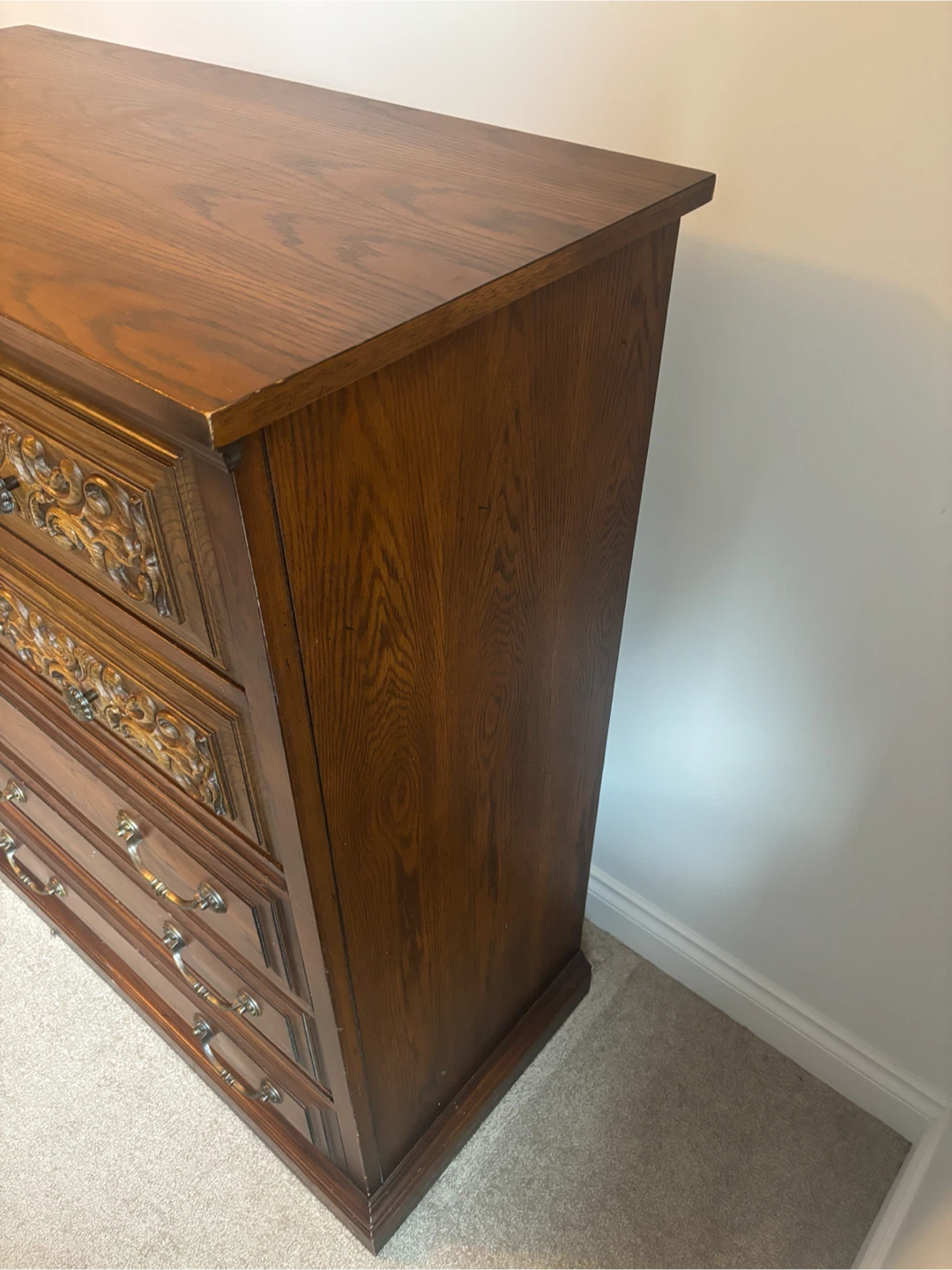 Wooden Dresser with Ornate Drawers - photo 3