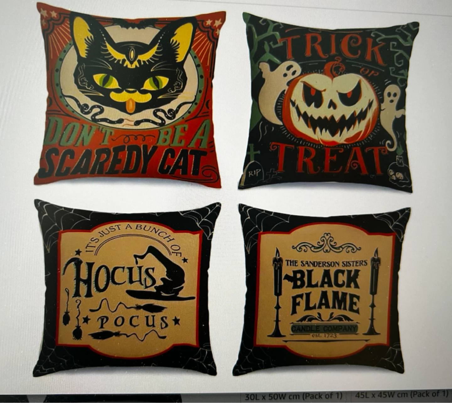 Halloween Pillow Covers - Set of 4 - photo 4
