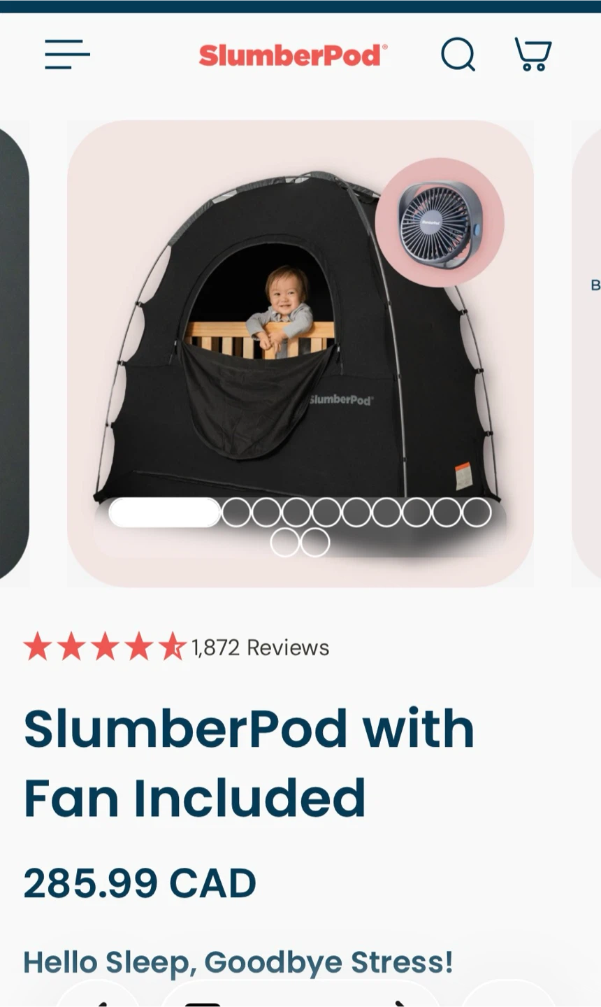 SlumberPod with Fan Included