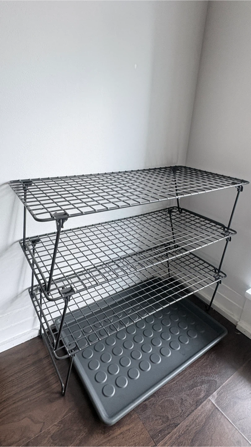 IKEA GREJIG Shoe Rack & BAGGMUCK Shoe Tray