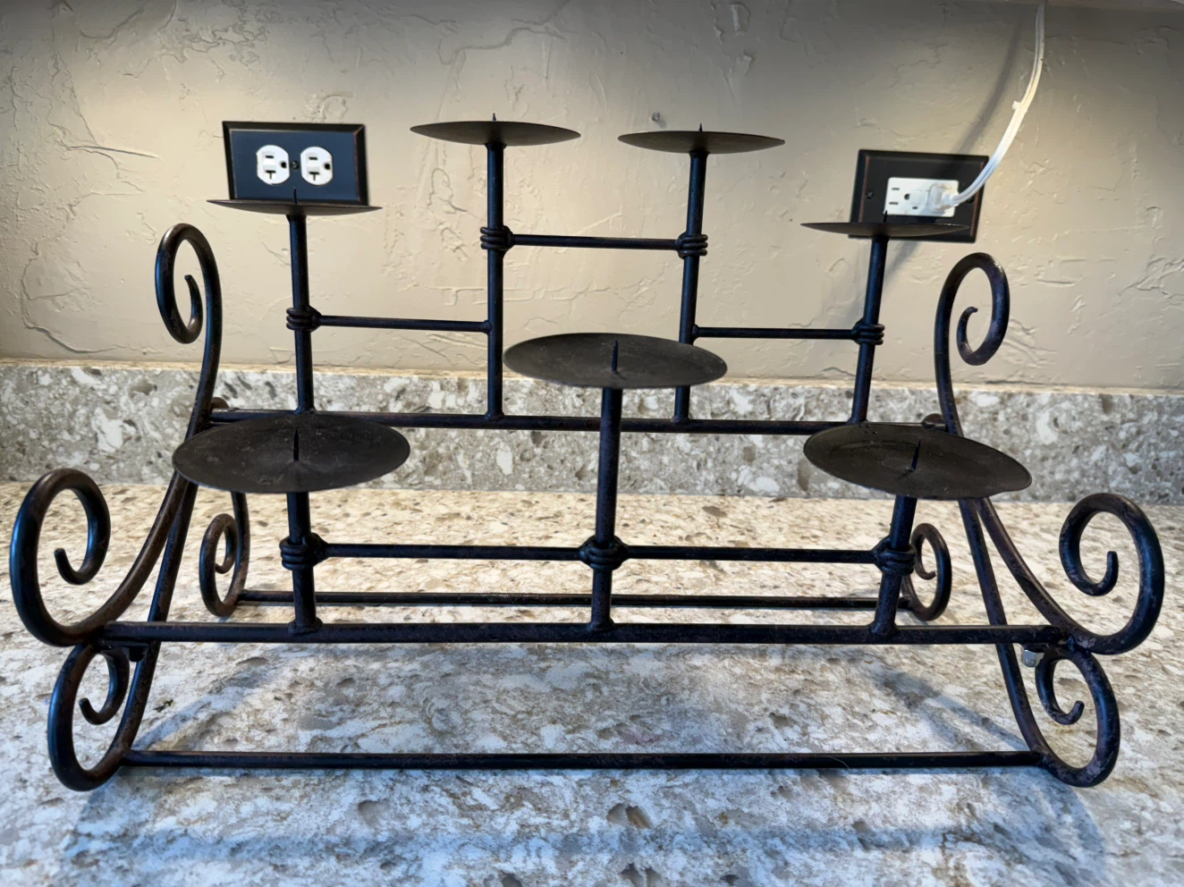 Wrought Iron Candelabra