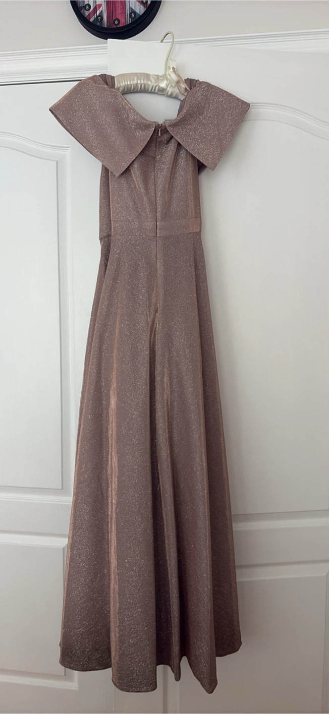 Sparkly Off-the-Shoulder A-Line Gown - photo 2