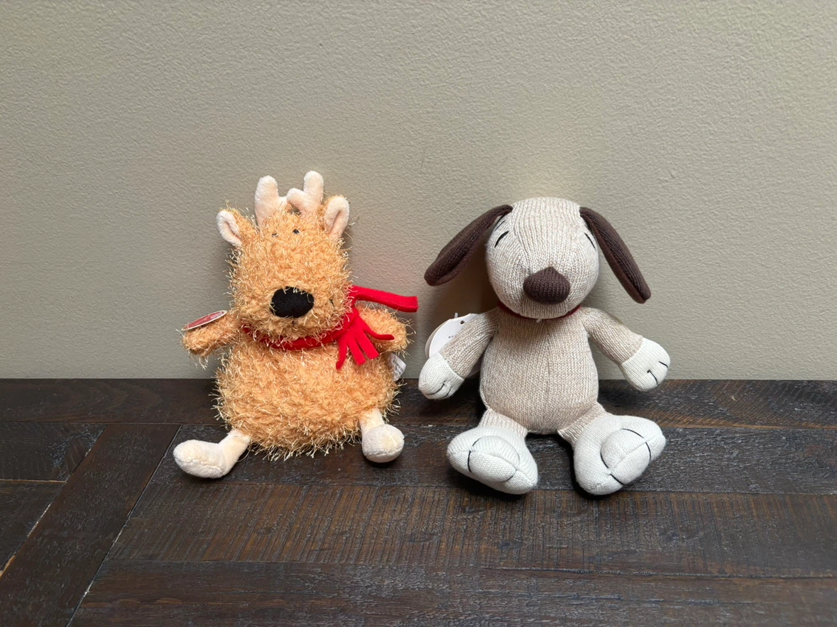 Hallmark Peanuts Snoopy & Reindeer Plush Toys both for $15