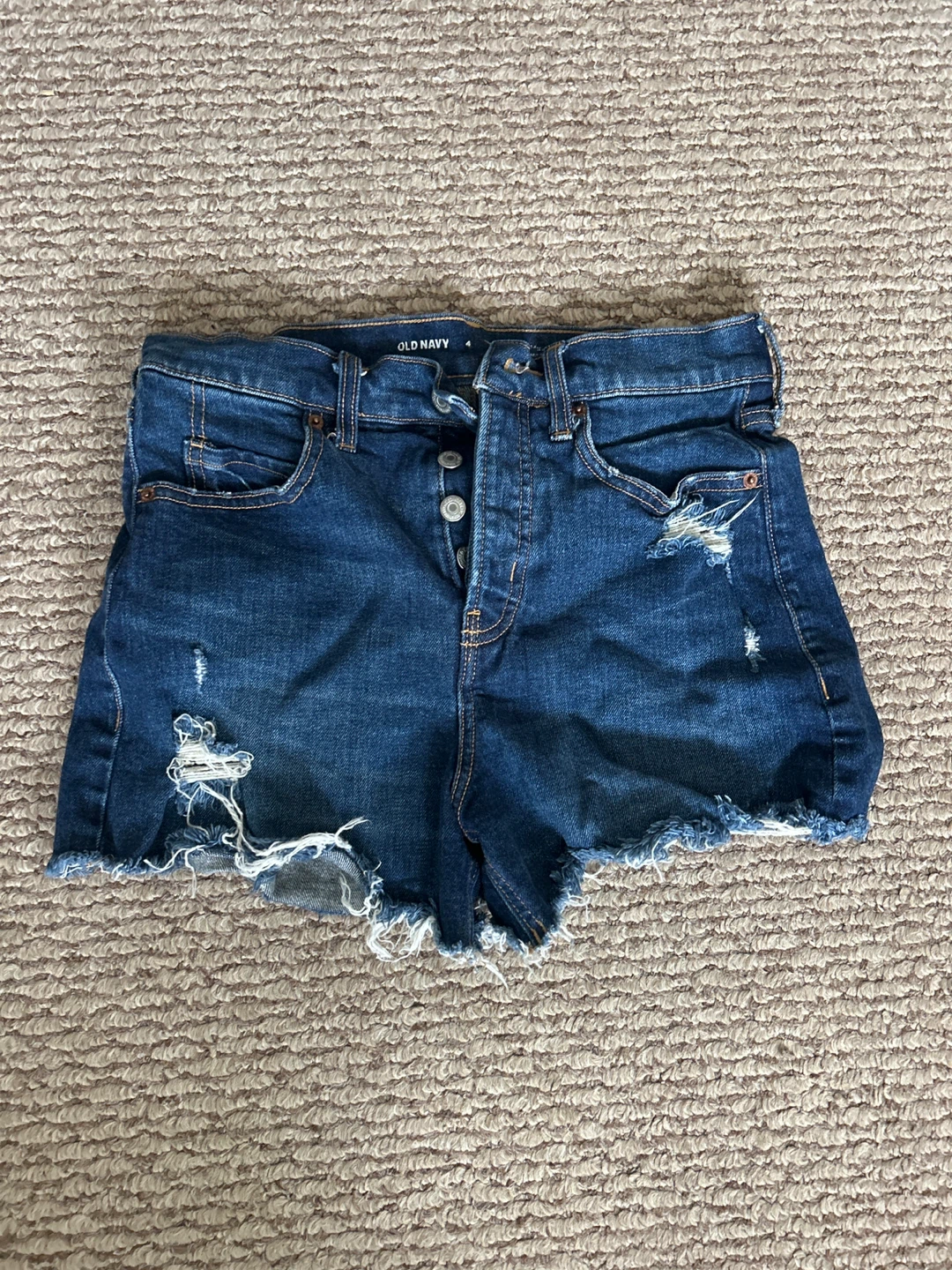 Old Navy High-Rise Distressed Denim Shorts
