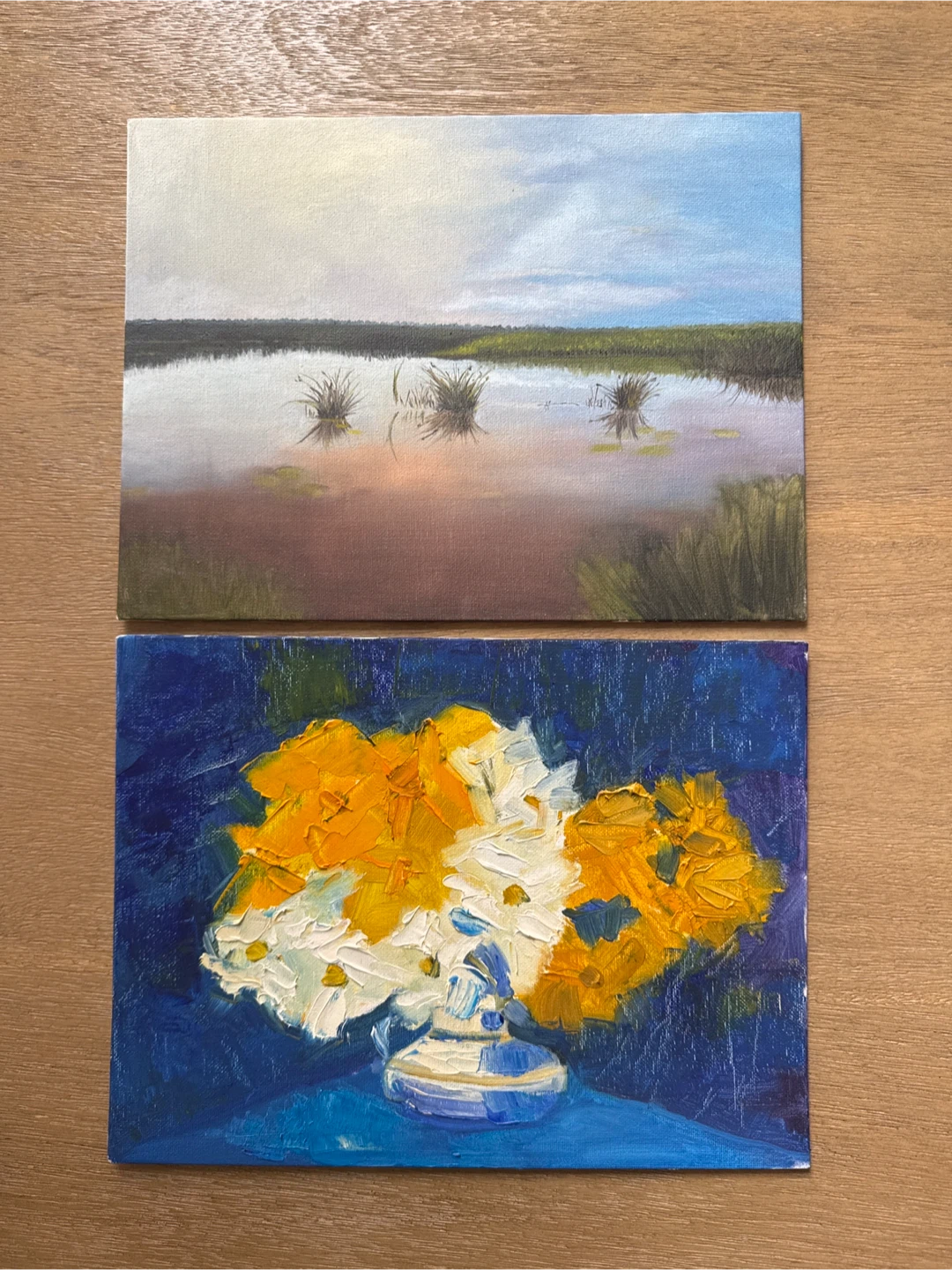 Original Paintings: Landscape and Floral Still Life