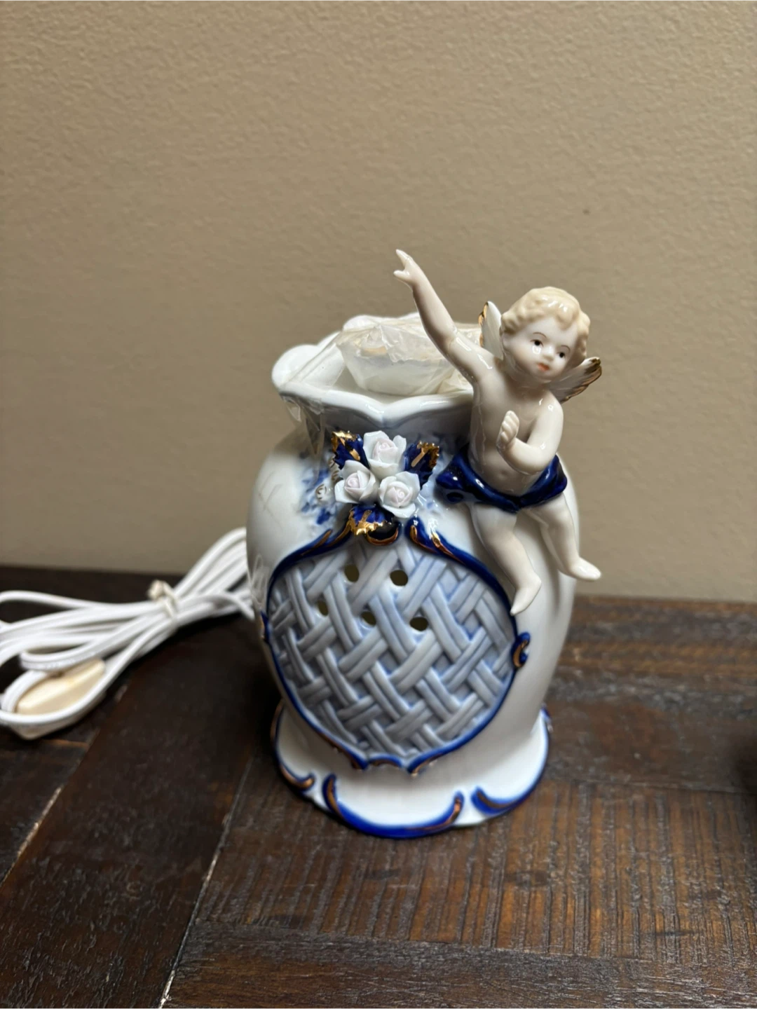 Vintage Ceramic Angel night light Set - photo 3