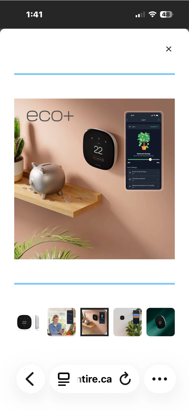 Ecobee Smart Thermostat Enhanced Black - photo 5