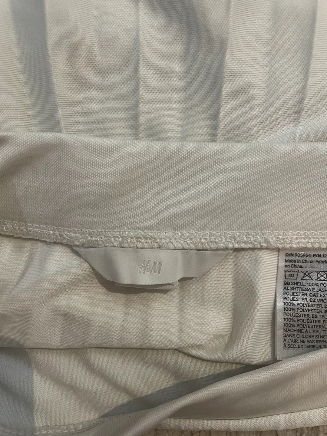 H&M White Pleated Mini Skirt - photo 2