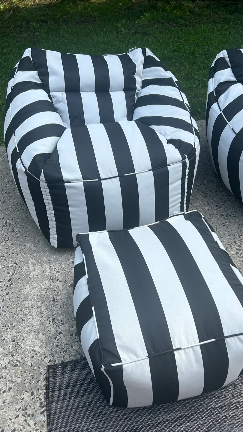 Bean Bag Chair with Ottoman - photo 3