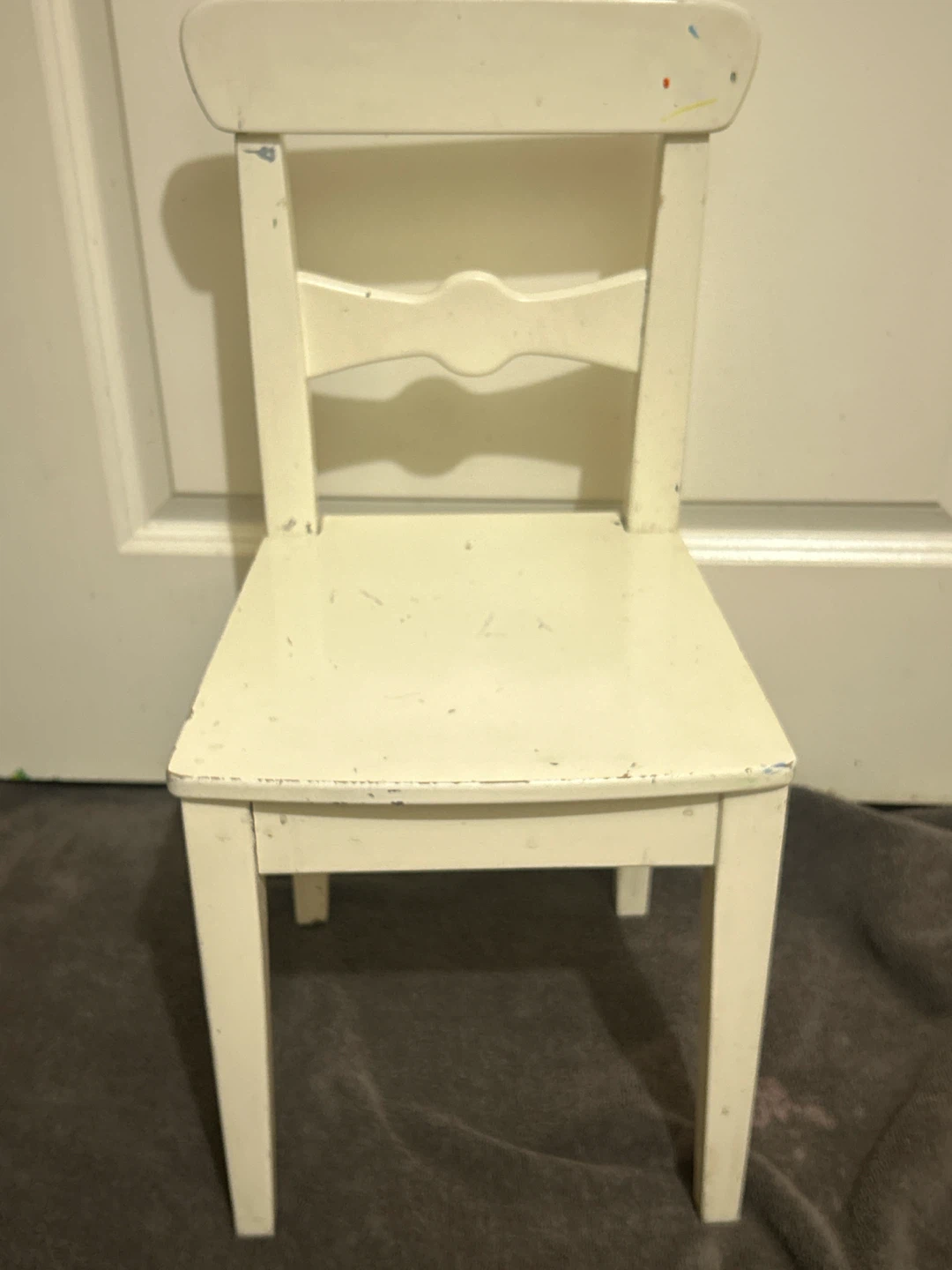White Wooden Children's Chair