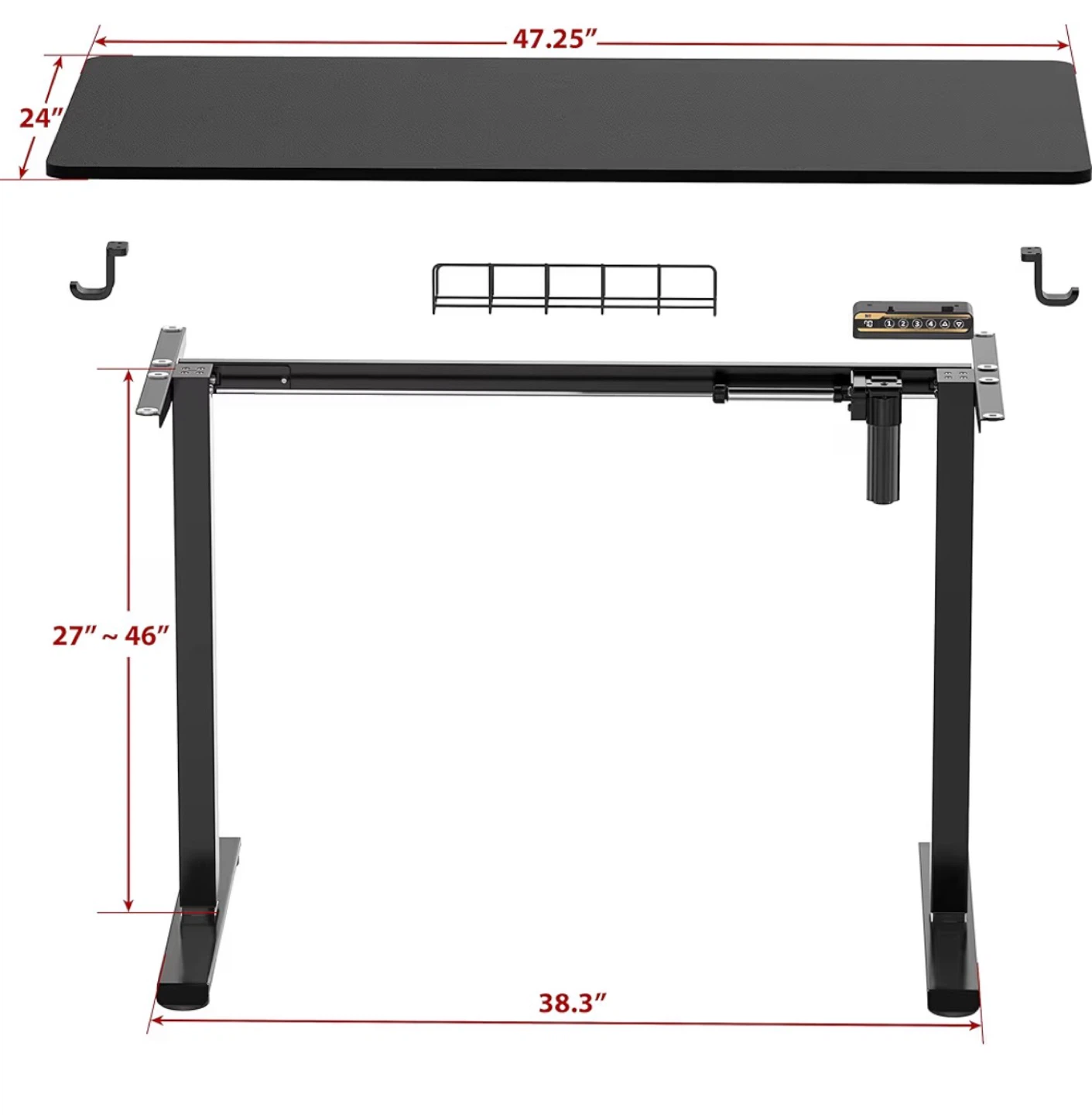 Adjustable Standing Desk Frame - photo 2