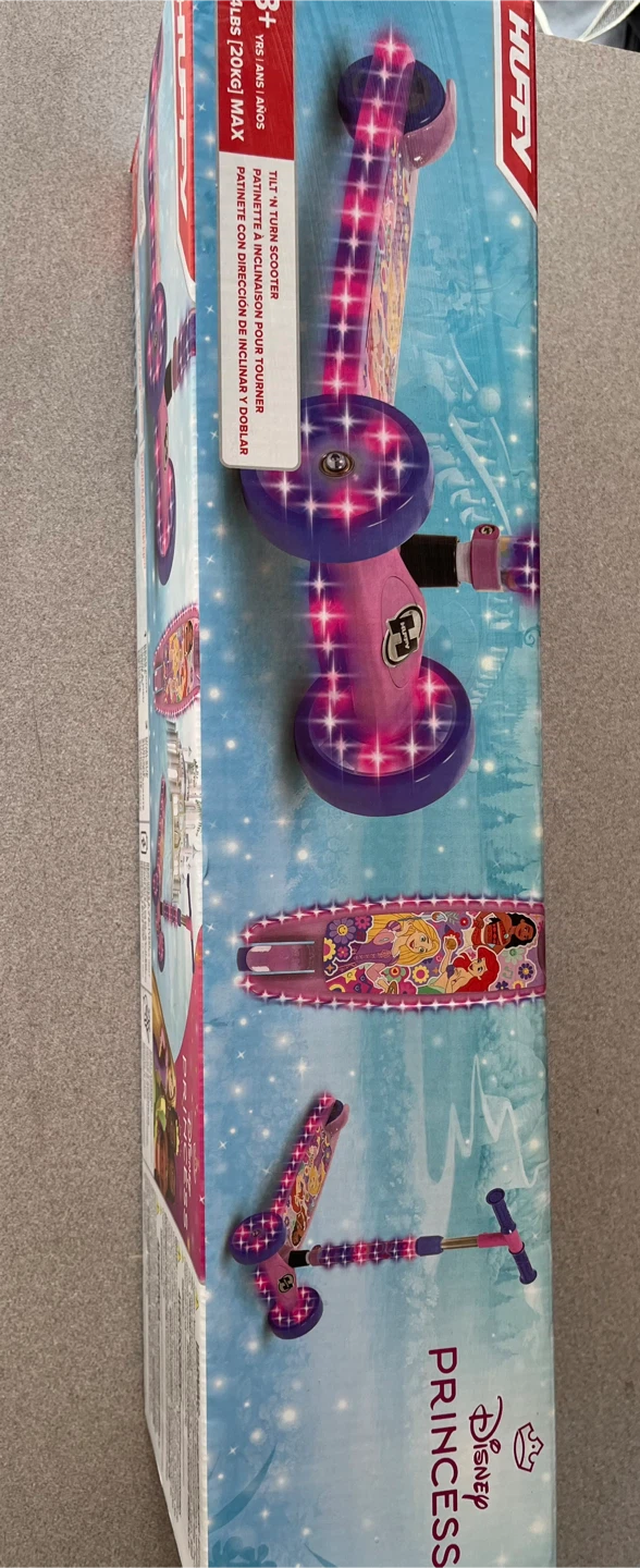 Brand new! Huffy Disney Princess 3-Wheel Light-Up Scooter - photo 2