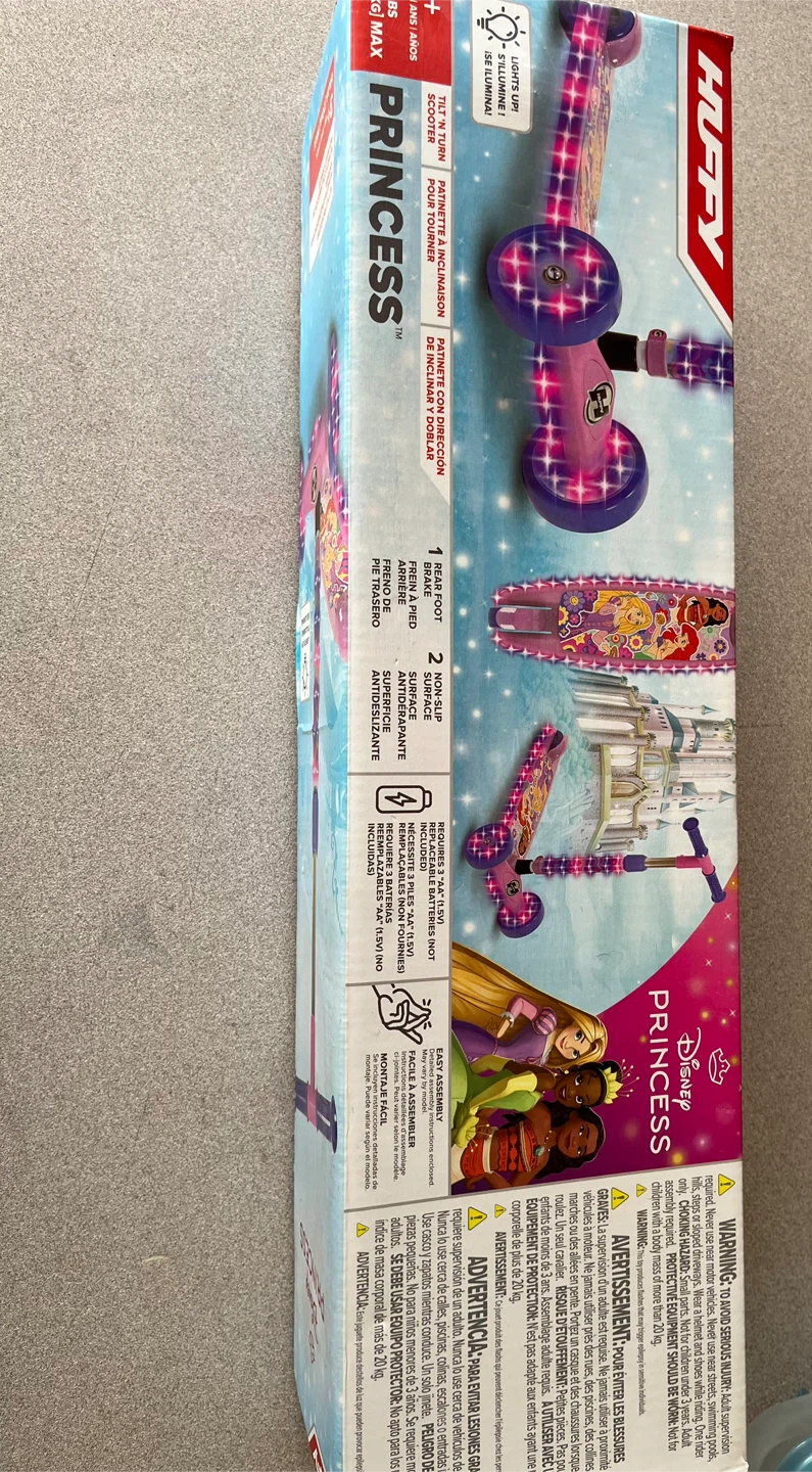 Brand new! Huffy Disney Princess 3-Wheel Light-Up Scooter - photo 3