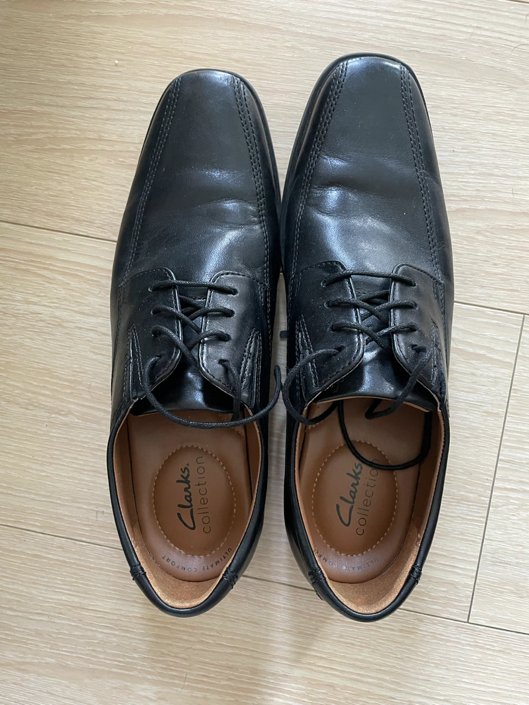 Men's Clarks Black Leather Dress Shoes