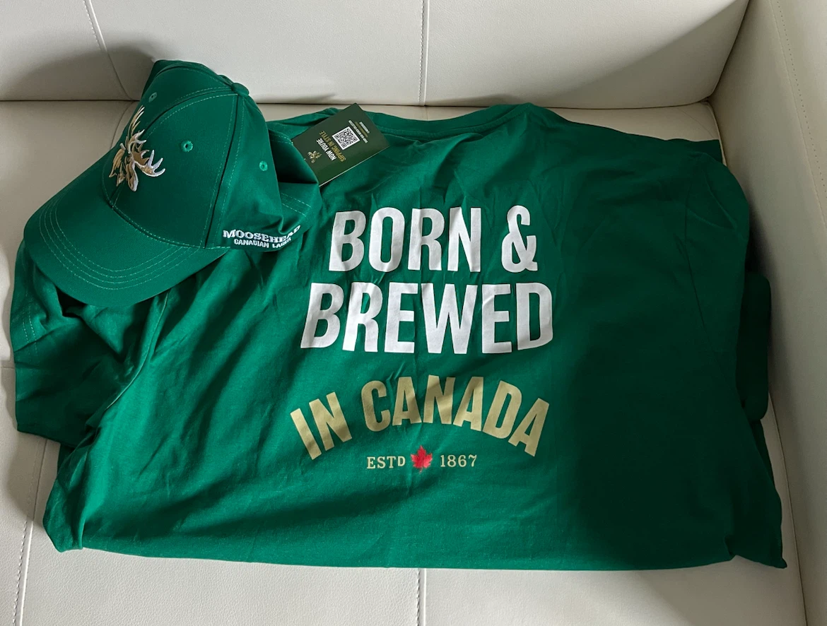 Moosehead Canadian Lager T-Shirt and Hat Set - photo 2