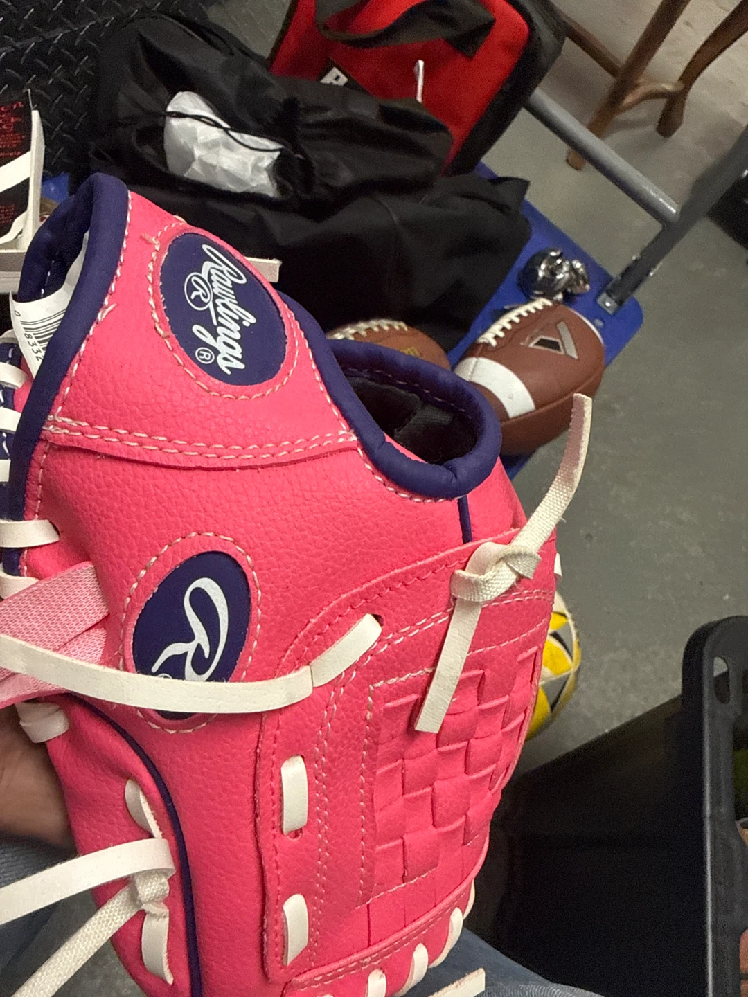 Rawlings Pink Youth Baseball Glove - photo 5