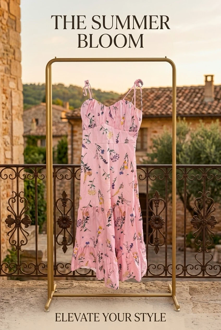 Pink Floral Sundress